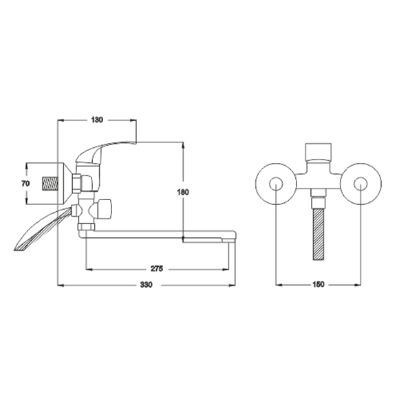 Смеситель для ванной Ligeya L2104